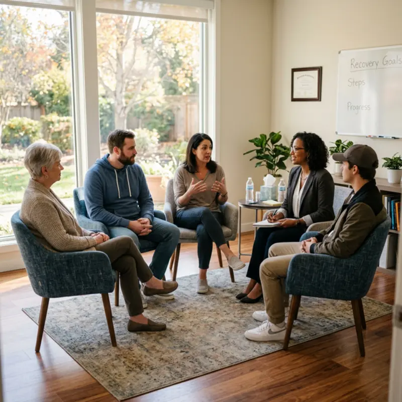 Person attending outpatient therapy session